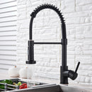 Quyanre Matte Black Kitchen Sink Faucet Pull Down Kitchen Faucet Single Handle Mixer Tap 360 Rotation Torneira Cozinha Mixer Tap