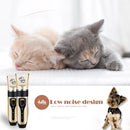 Rechargeable Low-Noise Pet Hair Clipper Remover Cutter Grooming Cat Dog Hair Trimmer Electrical Pets Hair Cut Machine
