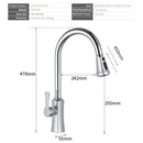 Kitchen Faucets Chrome Torneira Para Cozinha De Parede Crane For Kitchen Water Mixer Tap Black Sink Mixer Faucet 866388