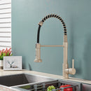 Quyanre Matte Black Kitchen Sink Faucet Pull Down Kitchen Faucet Single Handle Mixer Tap 360 Rotation Torneira Cozinha Mixer Tap