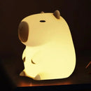 Capybara 3D Lamp Cute Anime Silicone Night Light Touch Control USB Rechargeable Timing Dimming Sleep Night Lamp for Room Decor