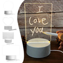 Placa de nota criativa led night light usb placa mensagem luz do feriado com caneta presente para crianças namorada decoração noite lâmpada