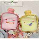 garrafa de água plana em forma de pão em linha reta garrafa de água de presente copo botella de agua