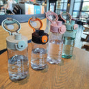 Copo de plástico masculino e feminino esportes garrafa de água beber direto chá partição garrafa de agua