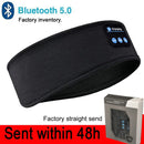 Sem fio bluetooth música bandana correndo esporte elástico sweatband headwear dormir fone de ouvido alto-falante