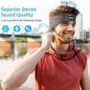 Sem fio bluetooth música bandana correndo esporte elástico sweatband headwear dormir fone de ouvido alto-falante