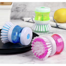 2 Em 1 Escova De Limpeza De Cozinha Com Dispensador De Sabão Líquido Lavadora De Louça