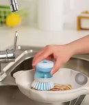 2 Em 1 Escova De Limpeza De Cozinha Com Dispensador De Sabão Líquido Lavadora De Louça