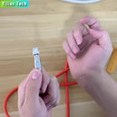 Cabo De Carga Rápida De Dados USB Tipo C Cotovelo De Rotação 180 Graus Para Jogo Carregador De Telefone Silicone Líquido