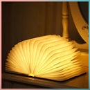 Luz de mesa magnética de madeira portátil, 5 cores, Carregamento USB, Decoração.