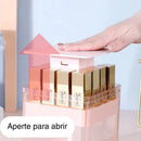 Caixa Organizadora Porta 12 Batons e Esmalte Batom Rimel Penteadeira Banheiro Cosméticos maquiagem salão de beleza